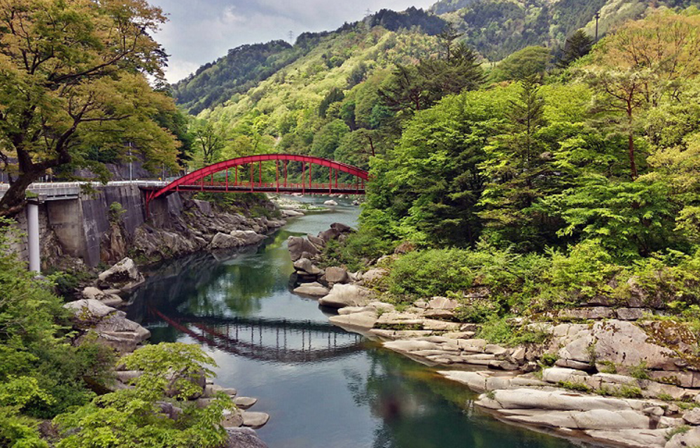 木曽八景の一つ：木曽の桟