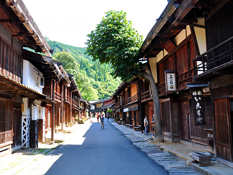 妻籠宿の町並み（南木曽町）